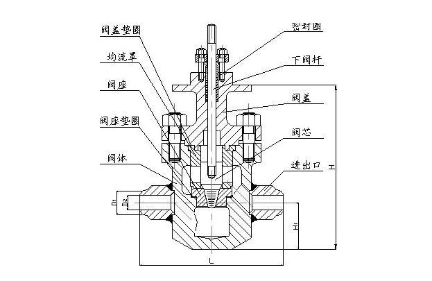 高压闸阀结构图解图片